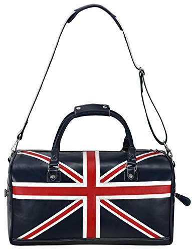 Union Jack Leather Weekend Holdall