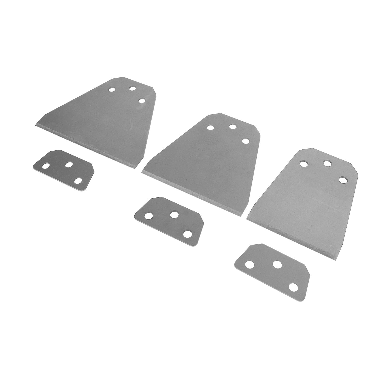 YWBL-WH Rascador de Piso, Juego de Raspador de Martillo Rotativo de Acero con Resorte, 3 Cuchillas de 4 Pulgadas, 5 Pulgadas y 6 con Juntas, para Eliminación de Adhesivo de Lechada de Azulejos y