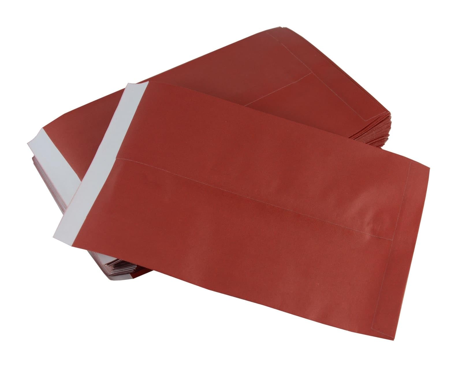 Zestaw 100 sztuk czerwonych jednokolorowych kopert różne opakowanie prezentowe pudełko na biżuterię słodycze koraliki opakowanie przedmiotów (10 x 15 cm, opakowanie 1000 sztuk)
