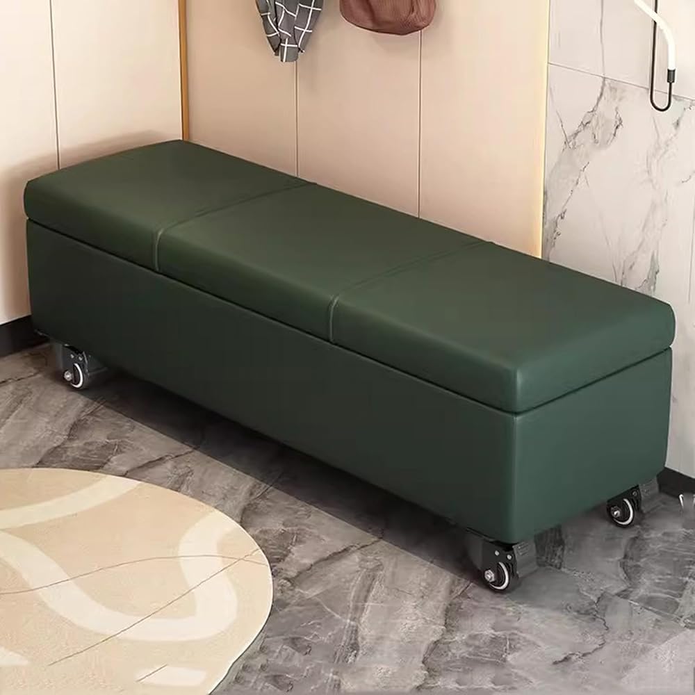 Banc à chaussures à roulettes : fini le désordre dans le couloir avec ce meuble