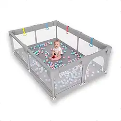 Cercadinho para Bebê Chiqueirinho Infantil Playground Desmontável 180 x 150 x 68 cm