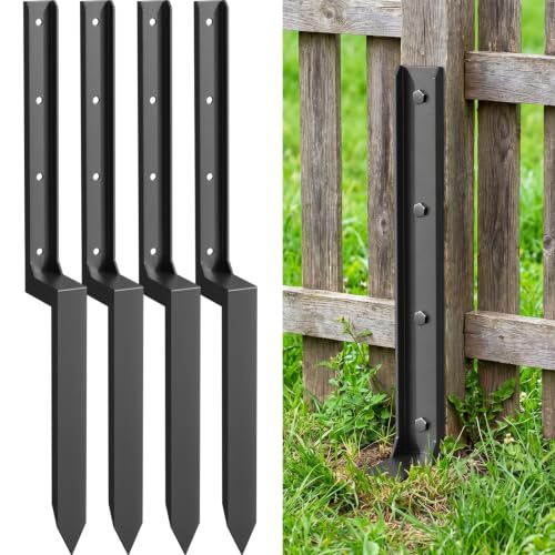 4 Pack Fence Post Repair Kit, Fence Post Repair Stakes for Fixing Broken by Baococo - Used condition - US$51.26