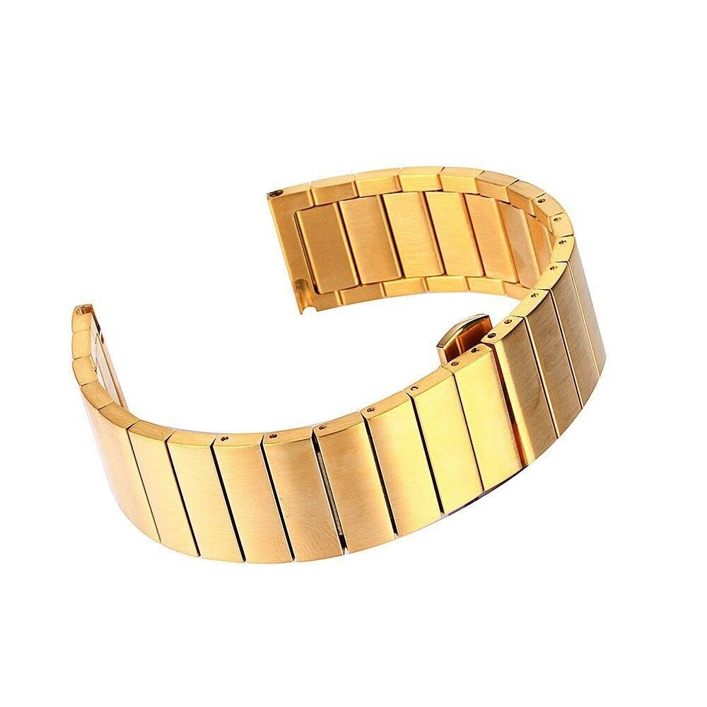 Bracelet montre papillon en acier inoxydable au design maillons brossés - 7