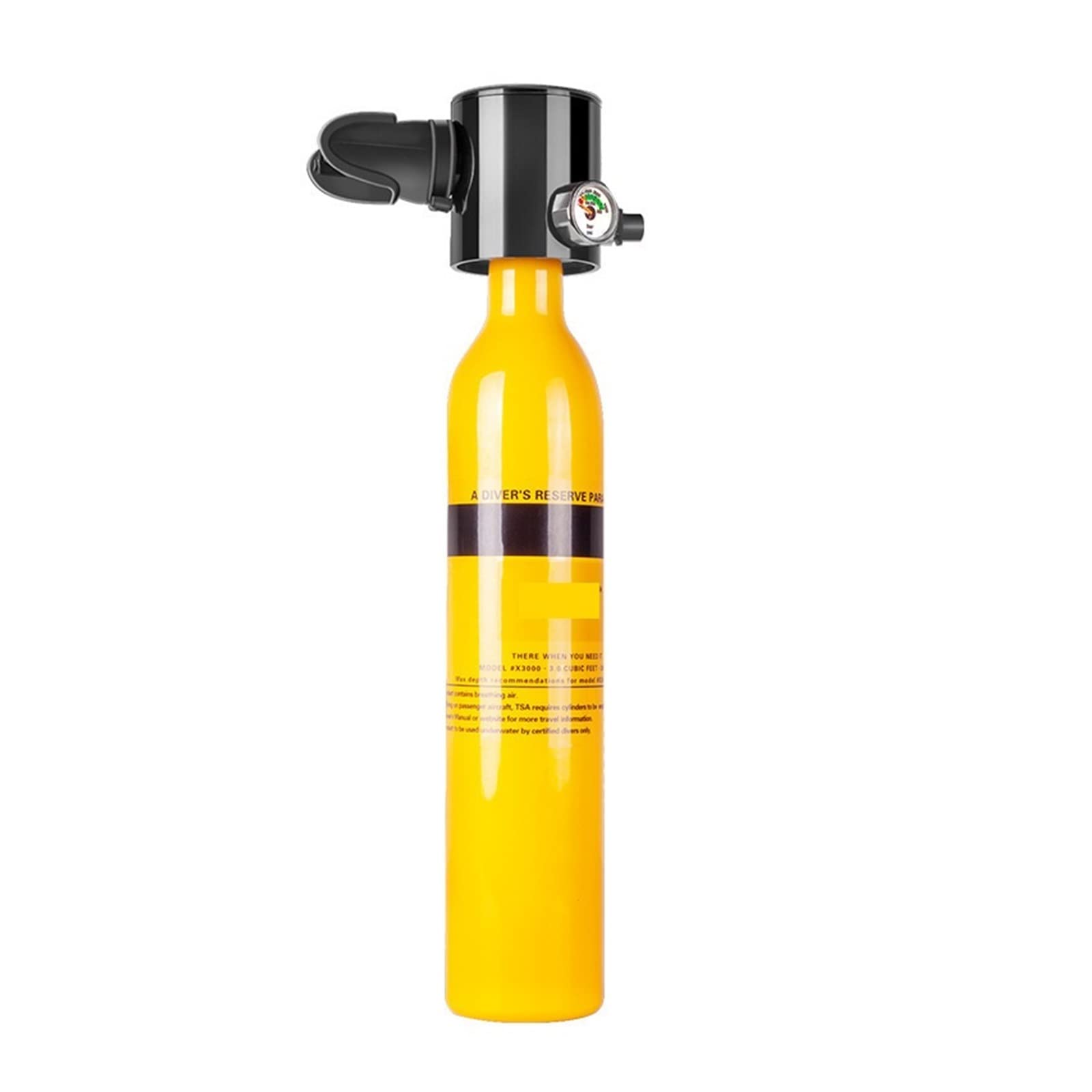 Portable Dive Cylinder, Mini Oxygen Cylinder Diving Teaching Swimming Equipment(Single Respirator)