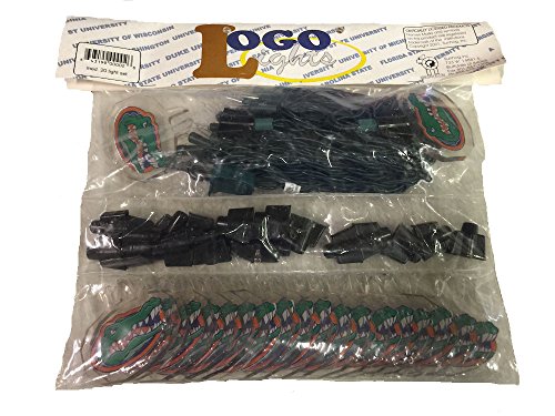 Florida Gators 20 Acrylic Head Logo Holiday Light Set