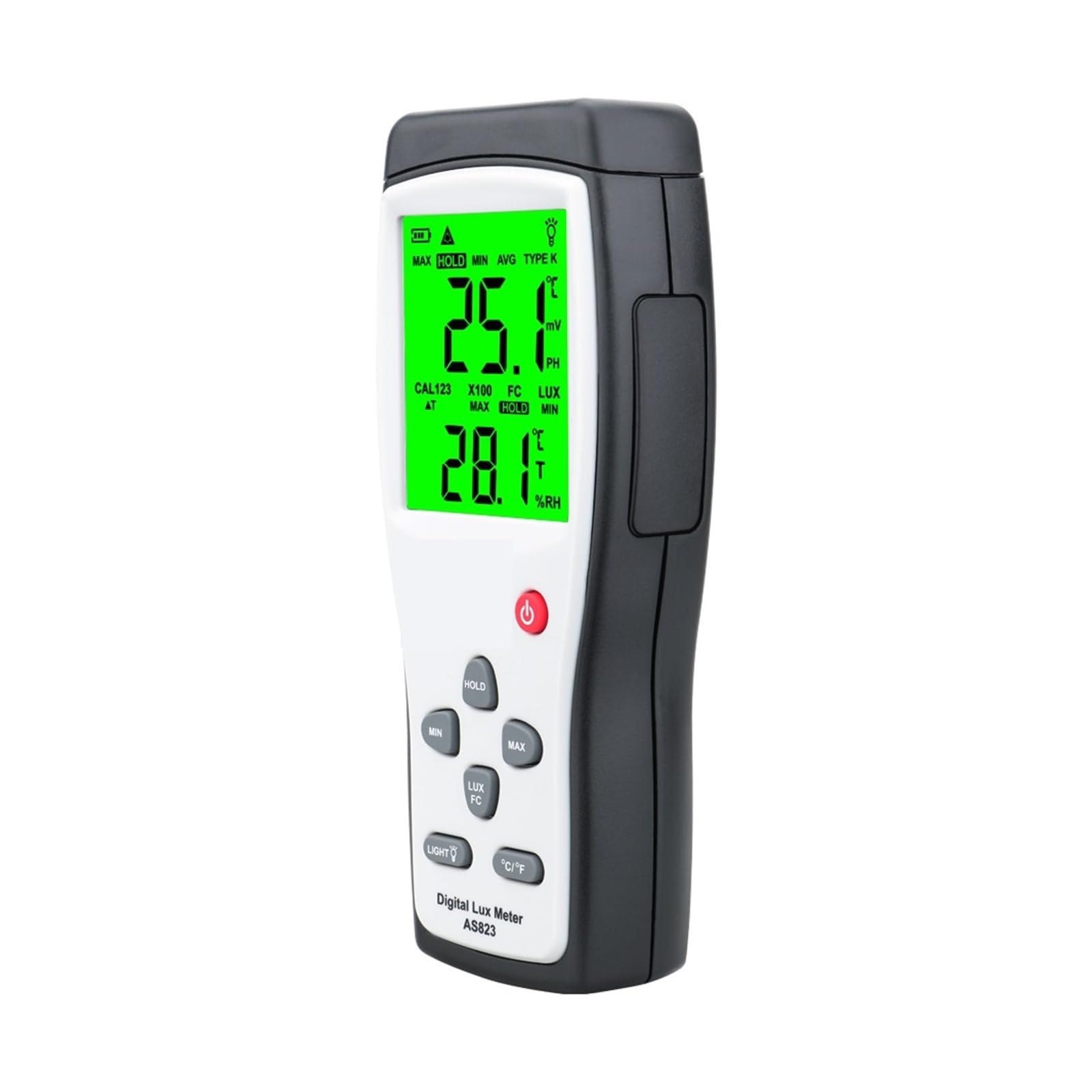 Medidor De Lux Digital Probador Brillo Espectrofotómetro Fotómetro Espectrómetro Luz Alta Precisión 1-200.000lux,Alta precisión