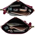 YALUXE Genuine Leather Wristlet Handbags Purses Cell Phone Pocket Clutch Wallet Crossbody Bags for Women - Image 3