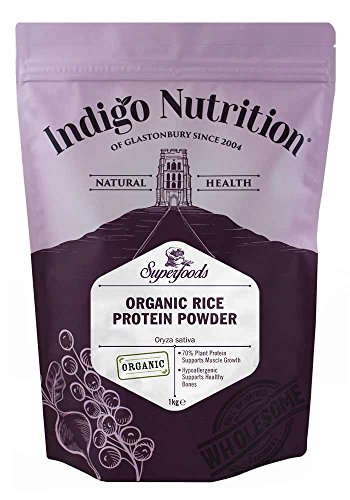 Indigo Herbs Polvo de Proteína de Arroz Orgánico 1kg
