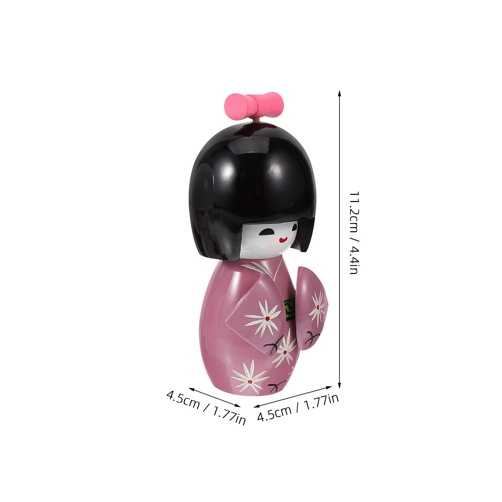 Amazon.co.jp: DECHOUS こけし 日本 人形 着物 木製 和風
