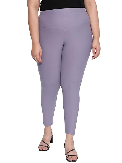 Buy Amydus Purple Solid Skinny Fit 