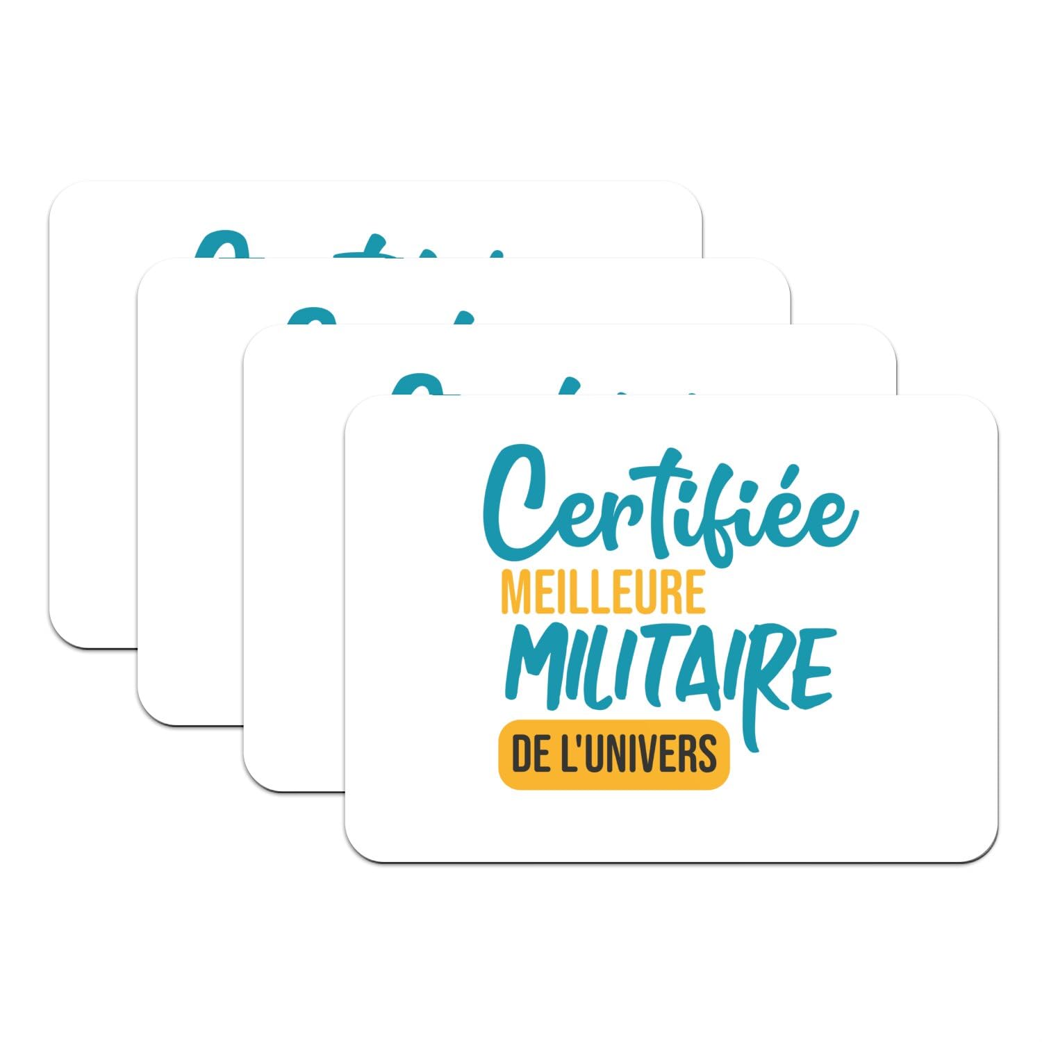 Set de table armee de terre caoutchouc blanc contre les rayures de table