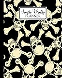  Simple Weekly Planner: Weekly Vibrant Calendar, Organizer, Scheduler, Productivity Tracker, Priority Task, Weekly Goal, To-Do List, Size 8\