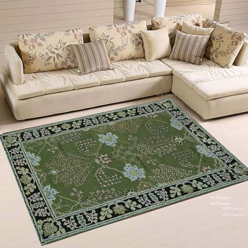 Image of 9x12 Ft Woolen Floor Rug - Oversized Hand-Tufted Wool Carpet for Elegant Home Interiors