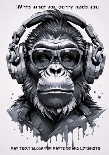 Rap Text Block for Rappers and Lyricists: for hip-hop artists and MC's to jot down their ideas and feelings, freestyles and other projects
