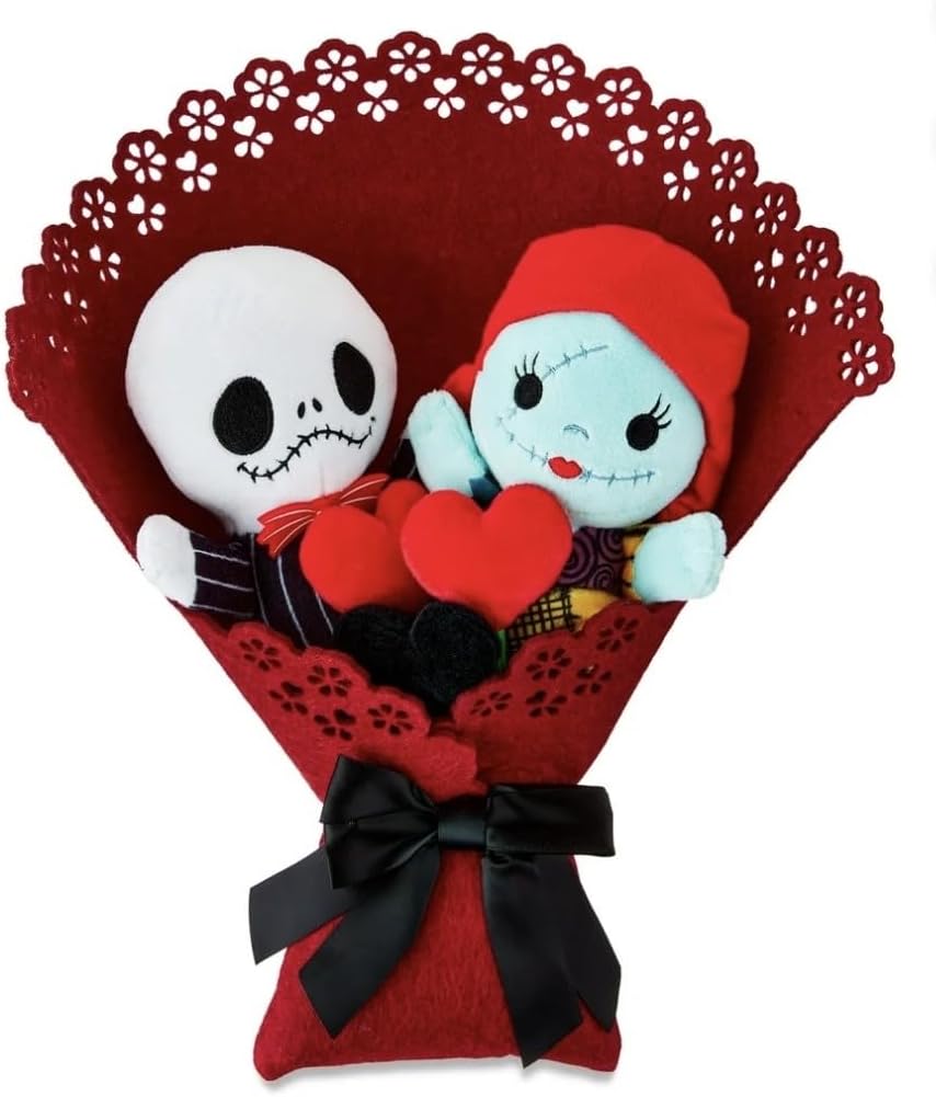 Disney Nightmare Before Christmas Jack Skellington and Sally Valentine's Day Bouquet
