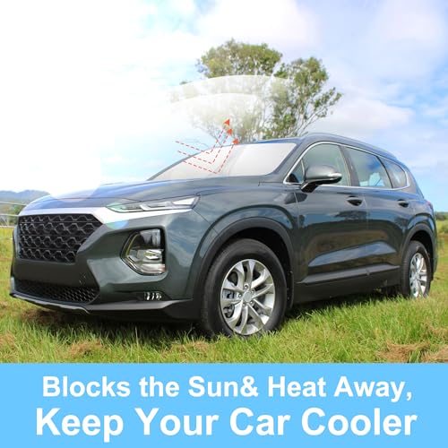 Image of Windshield Sun Shade for 2019-2026 Hyundai Santa Fe Accessories