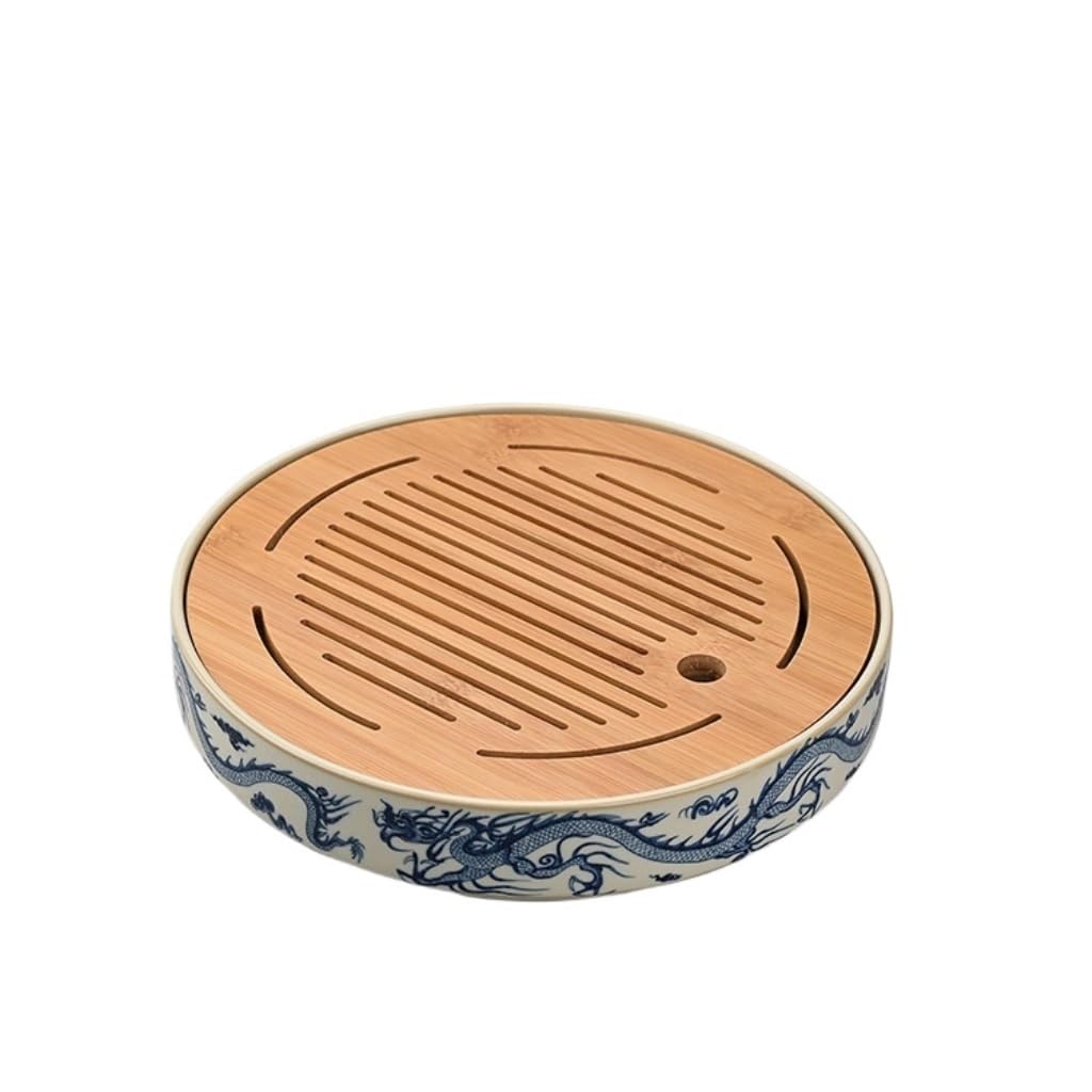 Plateau à thé motif dragon en céramique pour réinventer vos instants thé