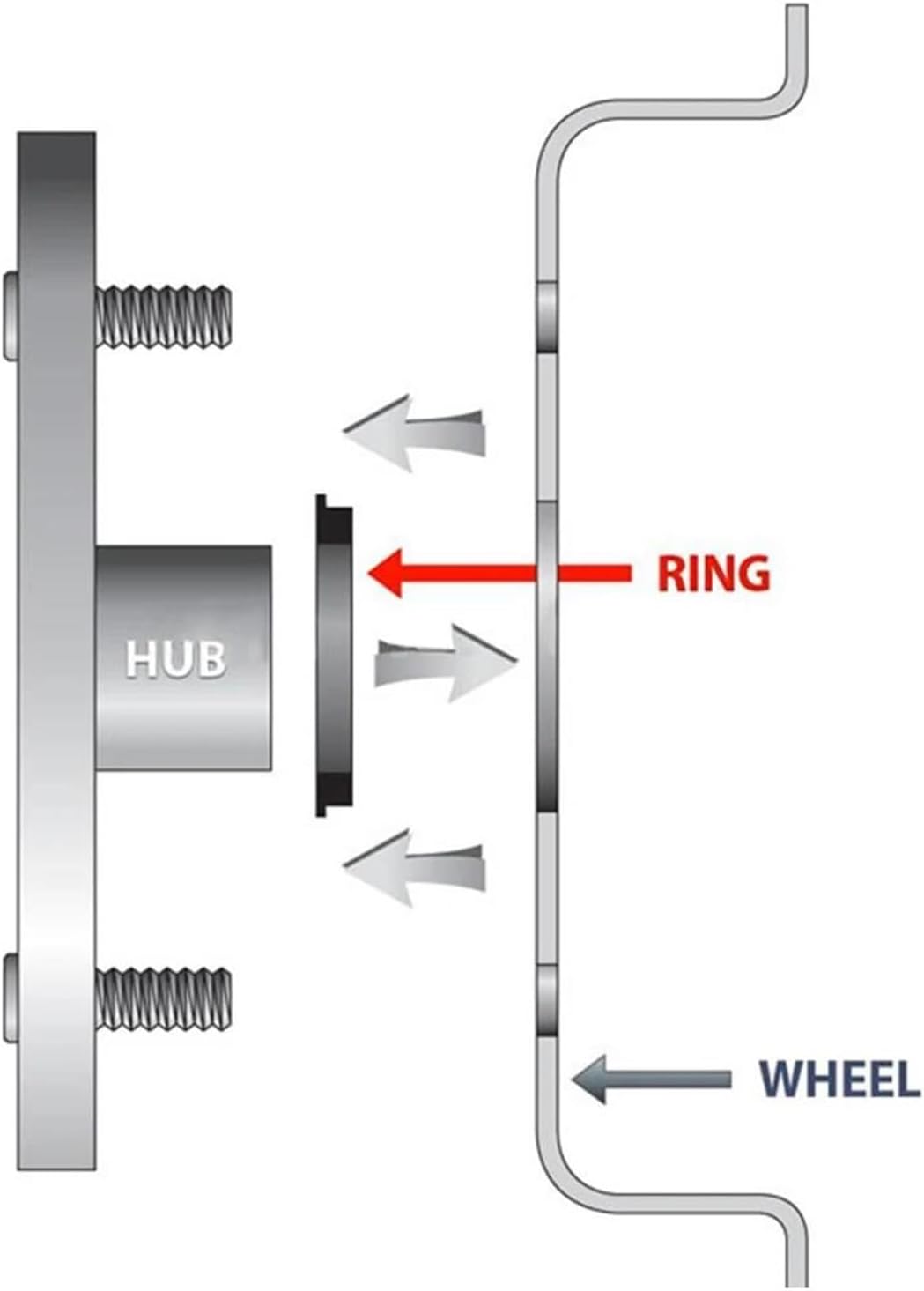 Wheels Spacer Kit 4Pieces/Set Aluminum Hub Rings Wheel Centric Rings Wheel Bore 67.1-108mm 67.1-110mm 67.1-100mm 108-110mm 106-67.1mm
