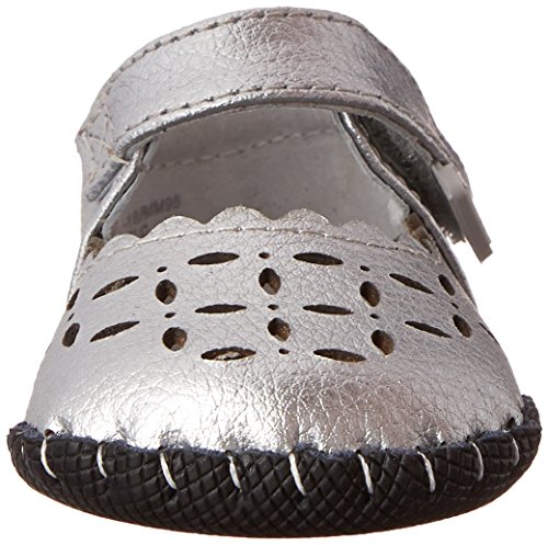 Pediped Katelyn Originals Mary Jane (Infant/Toddler),Silver,Large (18-24 Months) #TOP1