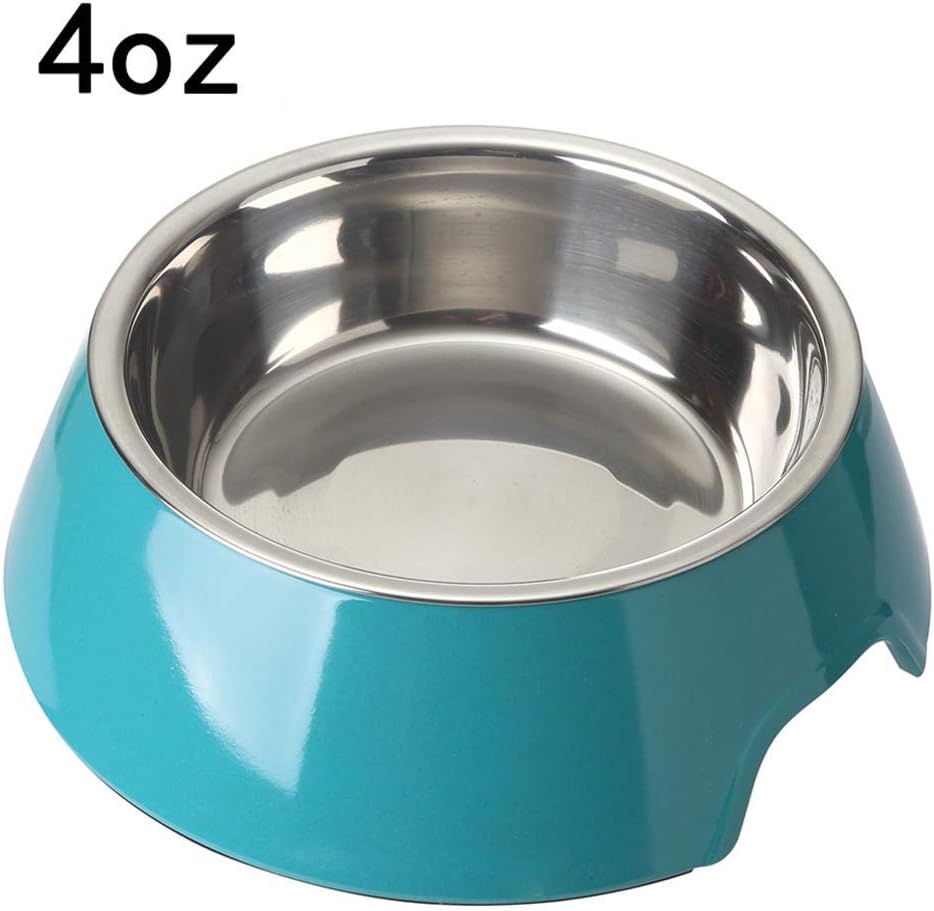 Mainstreet Dog Water Bowl Stainless Steel Bamboo Base Bowls Food Feeder Pet Food Holder Eco-Friendly for Dogs Cats