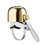 Rock BROS Bike Bell Classic Bicycle Bell for Bike Ring Bell with Loud Sound Bells for Road Mountain Bike Handlebars Adults (Golden 1)
