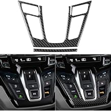 NVCNX Real Premium Carbon Fiber for Honda Odyssey Accessories 2018-2026 2019 2020 2021 2022 2023 2024 2025 Car Center Console Gear Shift Panel Cover Interior Trim Sticker Decal Thick Overlay 2PCs