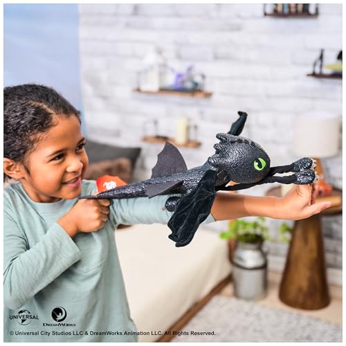 Dreamworks Dragons – Plüschtier-Drache Ohnezahn mit Griff- und Gleitfunktion, 30 cm lang, Spielzeug für Kinder ab 4 Jahren – Ansicht 4