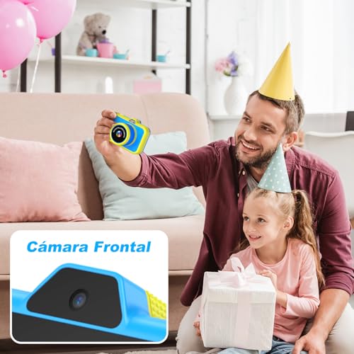 Miniatura 6 de Camara Fotos Infantil, Pantalla Grande 3,5 , Zoom Giratorio 360 , 1080p Hd Cámara Digital Fotos Niños Selfie Con Flash,Tarjeta De 32g, Regalo Para Niñas Niños 3 4 5 6 7 8 9 10 11 12 Años