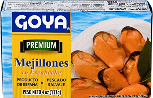 Goya Foods Mussels In Pickled Sauce (Mejillonew Escabeche), 4-Ounce #TOP2