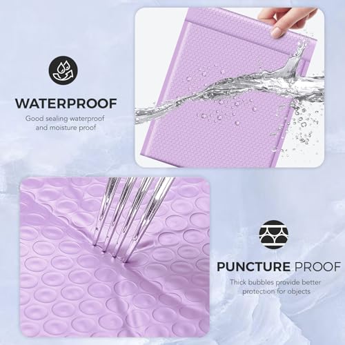 Image of Metronic Large Bubble Mailers 12x15 Inch 40 Pack Padded Envelopes Lavender | Waterproof Bubble Envelopes Opaque Cushioning Mailer for Shipping Clothes, Books, Jewelry, Small Business Packaging Supplies