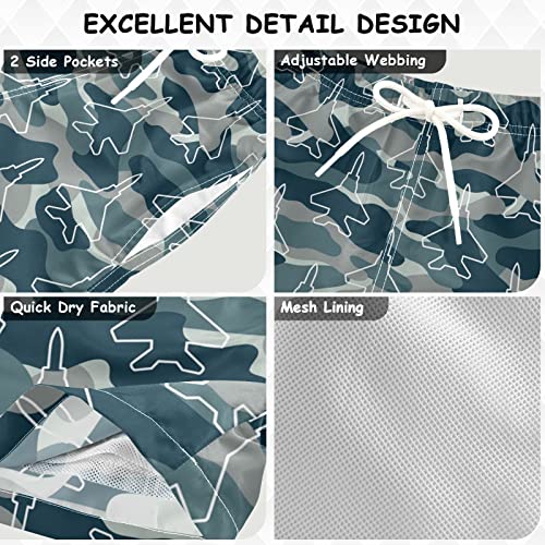Senya Boys Swim Trunks, Jet Fighters Camouflage Beach Board Shorts Swim Shorts For Kids Toddlers #TOP4