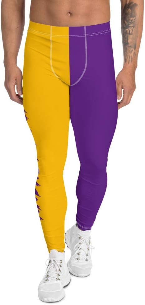 Body Art by Shaun Purple and Gold Men's Work Out Pants