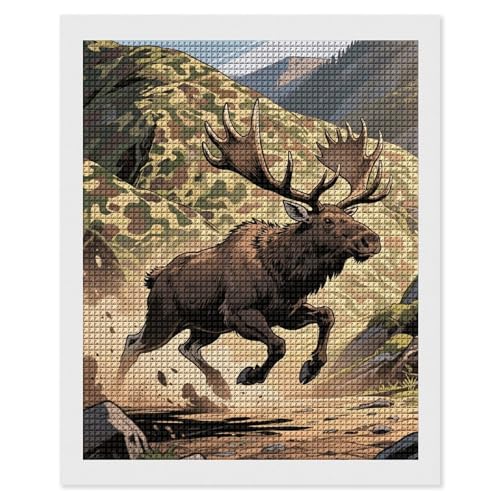 Peinture diamant cerf camouflage maccbn contre le stress pour retrouver le calme