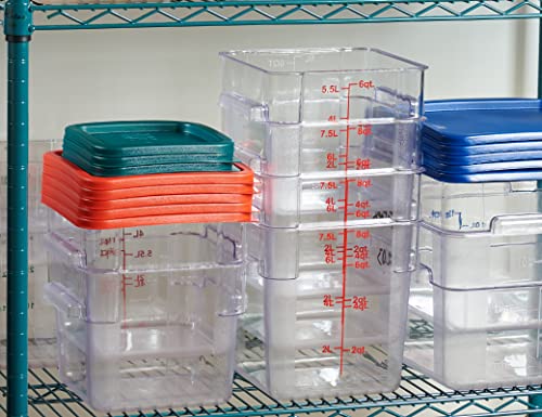 Curta 4-G Pack Food Storage Container With Green Lid - Nsf Commercial Grade In 4.0 Qt thumb #4