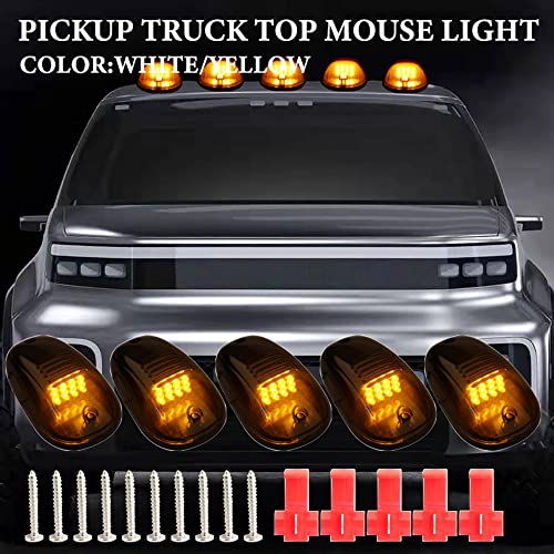 5pcs Marcador De Carro Led Cab Telho Top Luzes De Conversa Para Caminha Suv 16led Lens Black Lens Bl