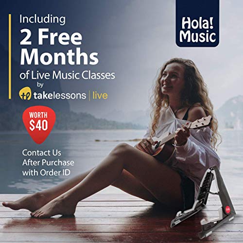 Portable Folding Ukulele Stand by Hola! Music - Black