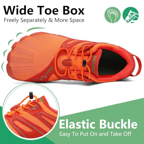 Image of SAGUARO Womens Mens Barefoot Shoes Minimalist Trail Runner Wide Toe Box Zero Drop Outdoor Cross Training Shoe