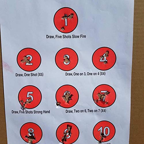Ez2C Targets Style 17 (50 Count) Dot Torture Training Shooting Drill Target Pack (50), Fun Game Shooting Targets, For Rifles, Pistols And Handguns, Indoor And Outdoor Range, Games Paper Targets #TOP6