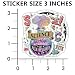 (3 Pcs) Science: It's Like Magic Holographic Sticker, But Real, Science Teacher Sticker, Funny Chemistry Holographic Decals Waterproof Vinyl Sticker for Laptop, Water Bottle, Car, Hard Hat 3 Inches