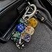 RICHTRUE Irregular Dice Keychain Bag Charms for Handbag Y2k Fashion Purse Charms Cutecore Aesthetic Accessories (G Yellow)