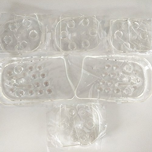 SUPVOX 5 camadas de gel de suporte para o calcanhar, palmilha de silicone para aumento de altura de