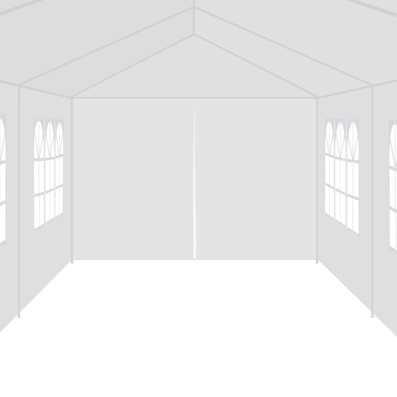 ARKEM Marquesina de jardín 3x12 m Blanca Marquesina De Policarbonato para Puerta De Entrada