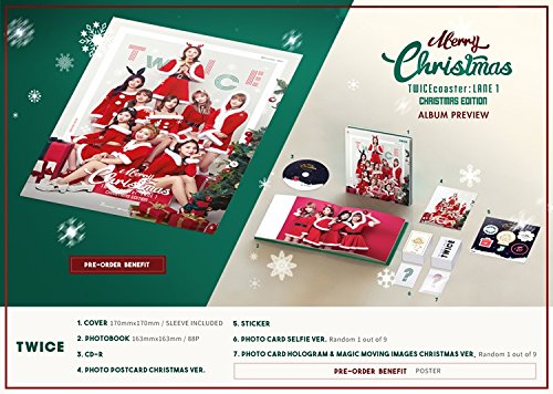 Twice Twice Twicecoaster Lane 1 3rd Mini Album Christmas Cd Bookmark Post Card Other Items K Pop Sealed Amazon Com Music