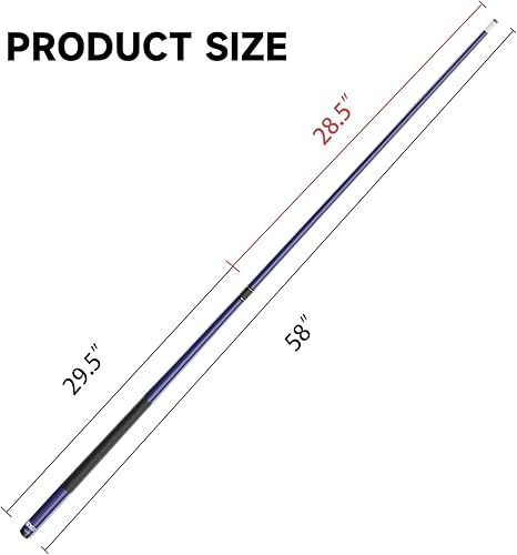 Vista 20 de GSE - Tacos de billar compuesto de fibra de vidrio de 58 pulgadas, 2 piezas
