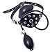 Inflatable Mouth Gag Bound Gag - Davidsource Studded Faux Leather Panel Gag Open Mouth Plug Head Harness Restraints Kit (Padlock 1 Piece)