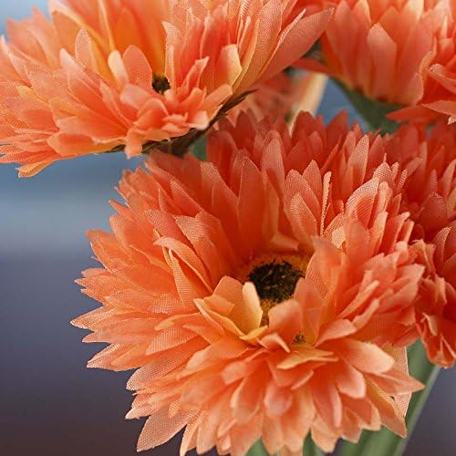 Miniatura 3 de Factory Direct Craft Flores artificiales de aster de durazno  (3 piezas) las flores de seda se pueden colocar en un recipiente para un arreglo