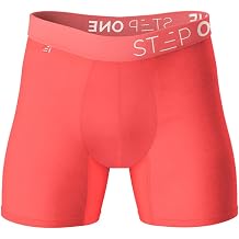 STEP ONE Mens Underwear Trunk Briefs, 1 Pair, Underwear for Men, Moisture Wicking, 3D Pouch + No Ride Up Trunk Briefs Made from bamboo viscose