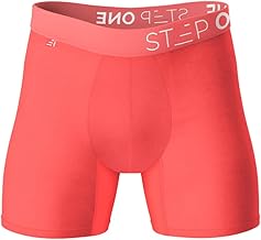 STEP ONE Mens Underwear Trunk Briefs, 1 Pair, Underwear for Men, Moisture Wicking, 3D Pouch + No Ride Up Trunk Briefs Made from Organic Bamboo