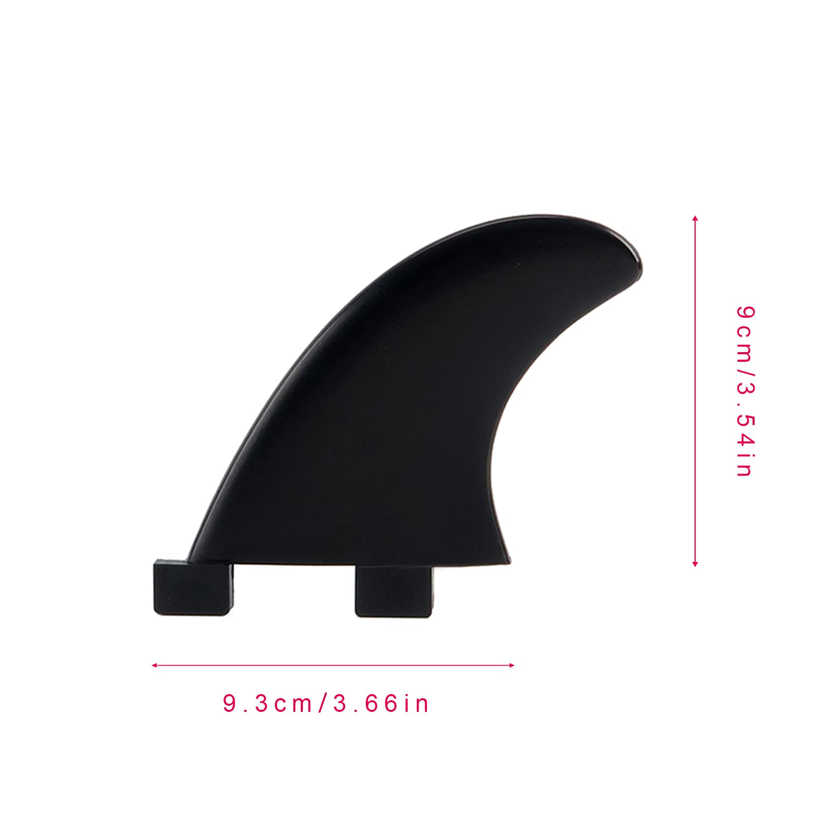 AQUBONA Aleta de surf 9"/8"/7.5" - Nylon reforzado con fibra de vidrio - Aleta central para tabla de surf SUP