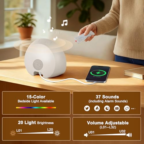 Réveil Luminothérapie Simulateur d'Aube Charmofun contre les Réveils Difficiles en Hiver - 3